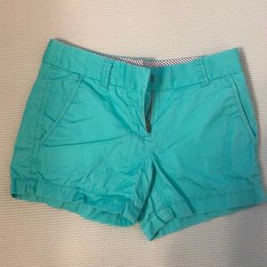 J. Crew factory chino shorts turquoise